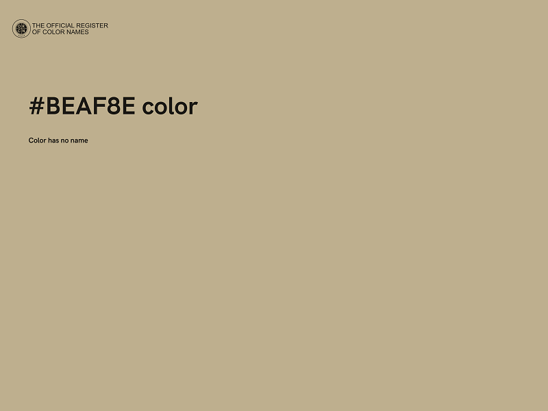 #BEAF8E color image