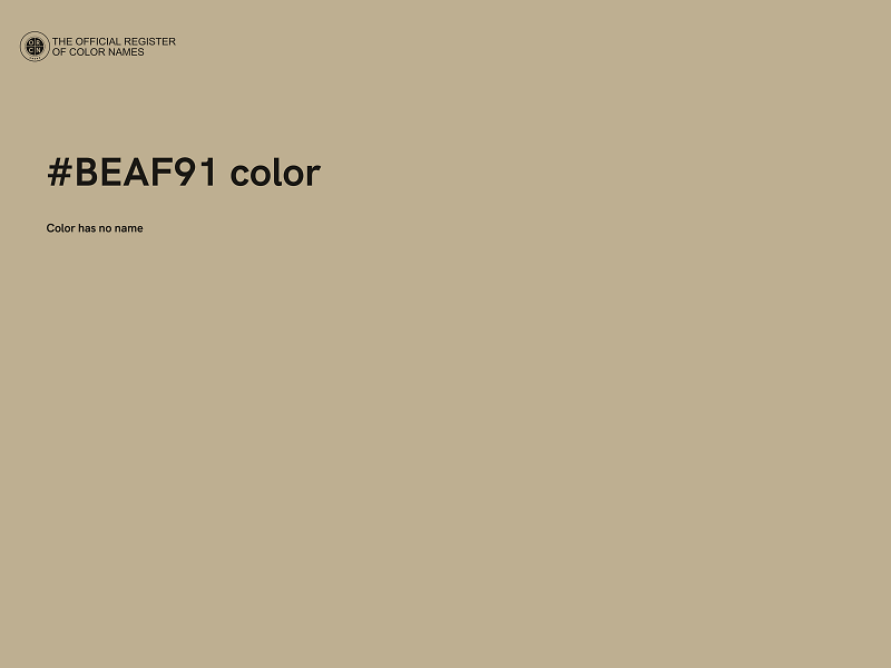 #BEAF91 color image