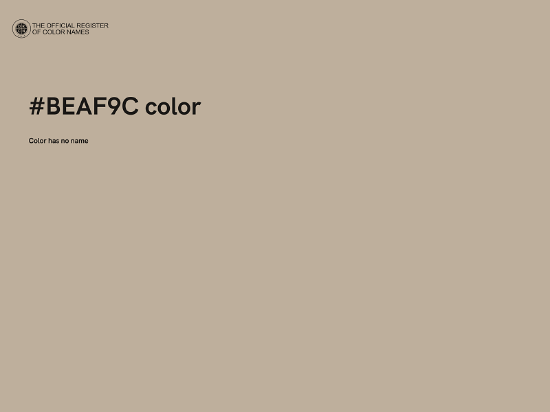 #BEAF9C color image