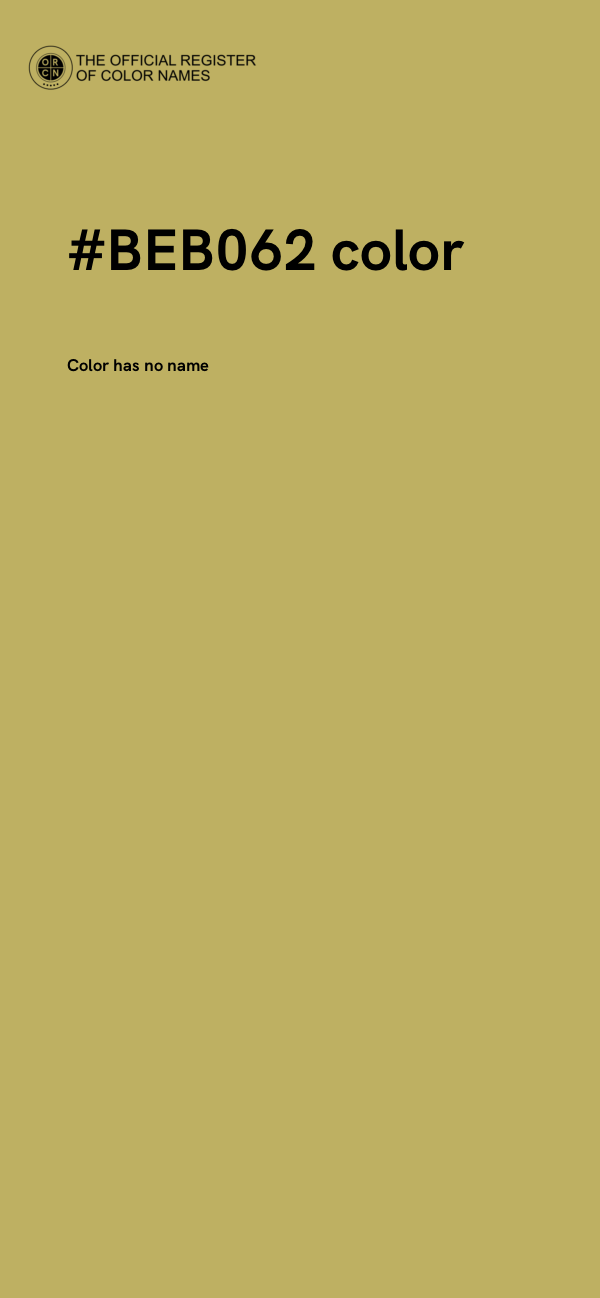 #BEB062 color image