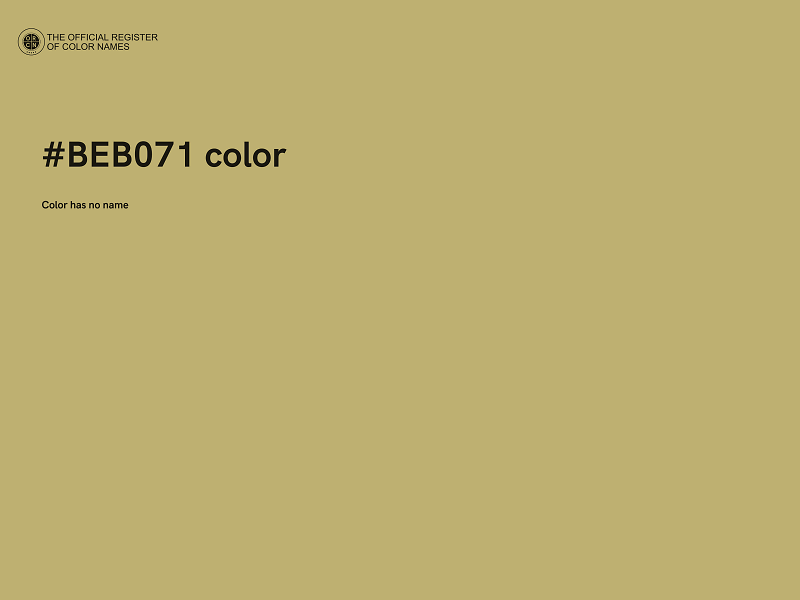 #BEB071 color image