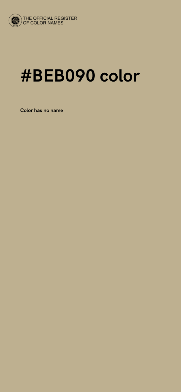 #BEB090 color image