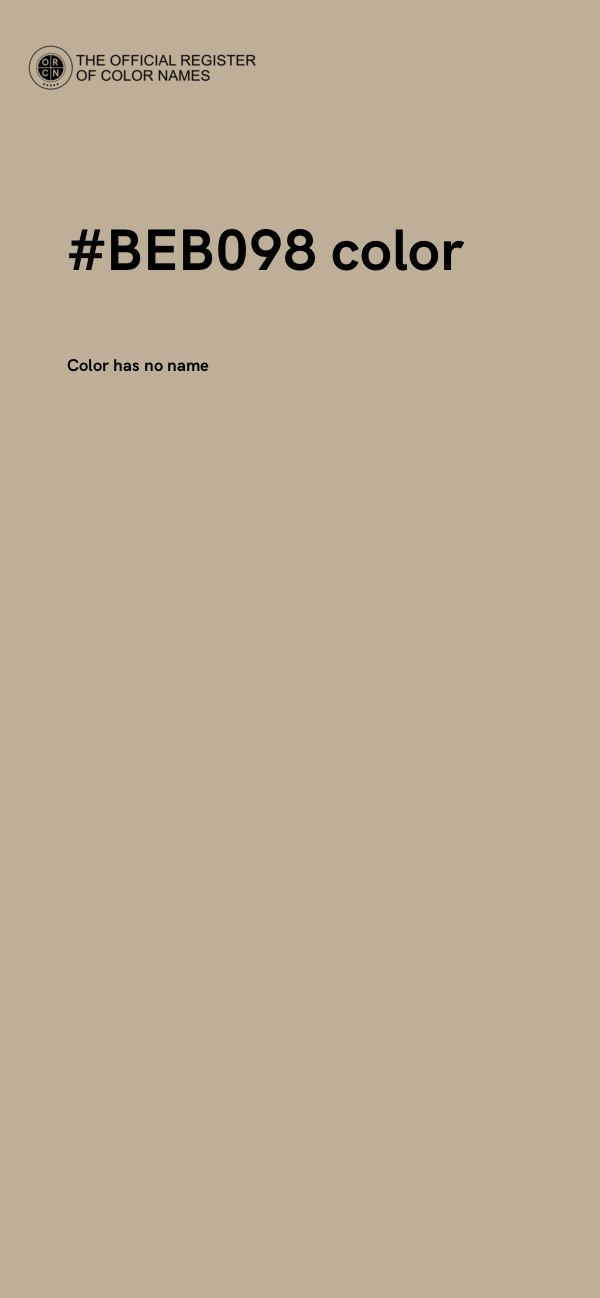 #BEB098 color image