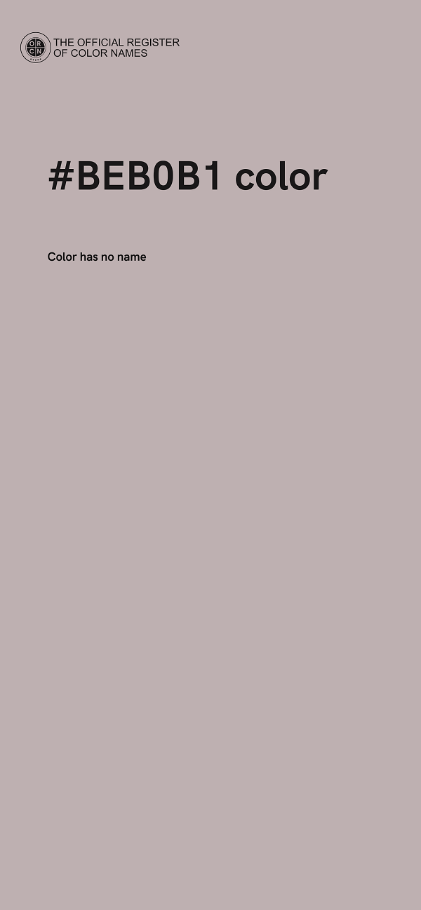 #BEB0B1 color image