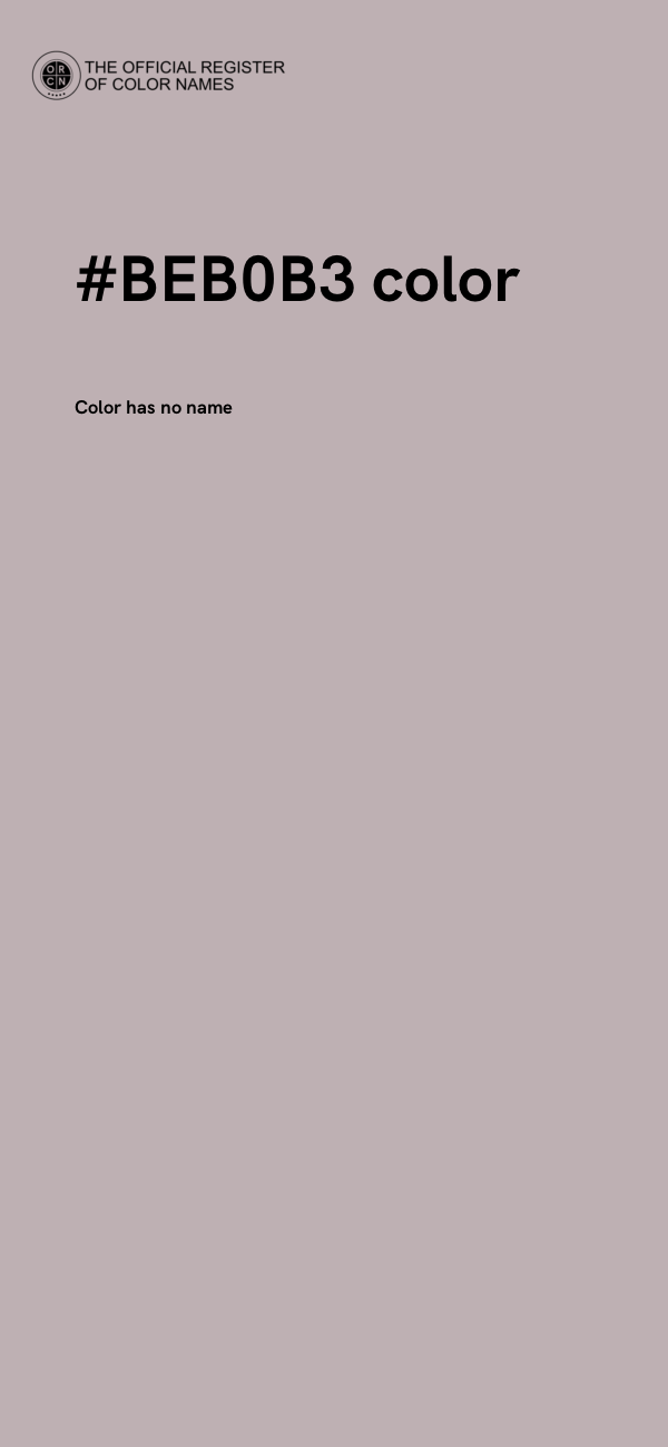 #BEB0B3 color image