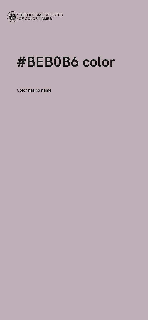 #BEB0B6 color image