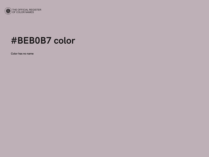 #BEB0B7 color image