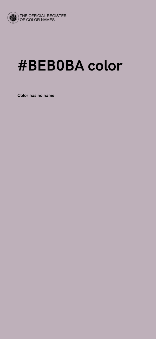 #BEB0BA color image