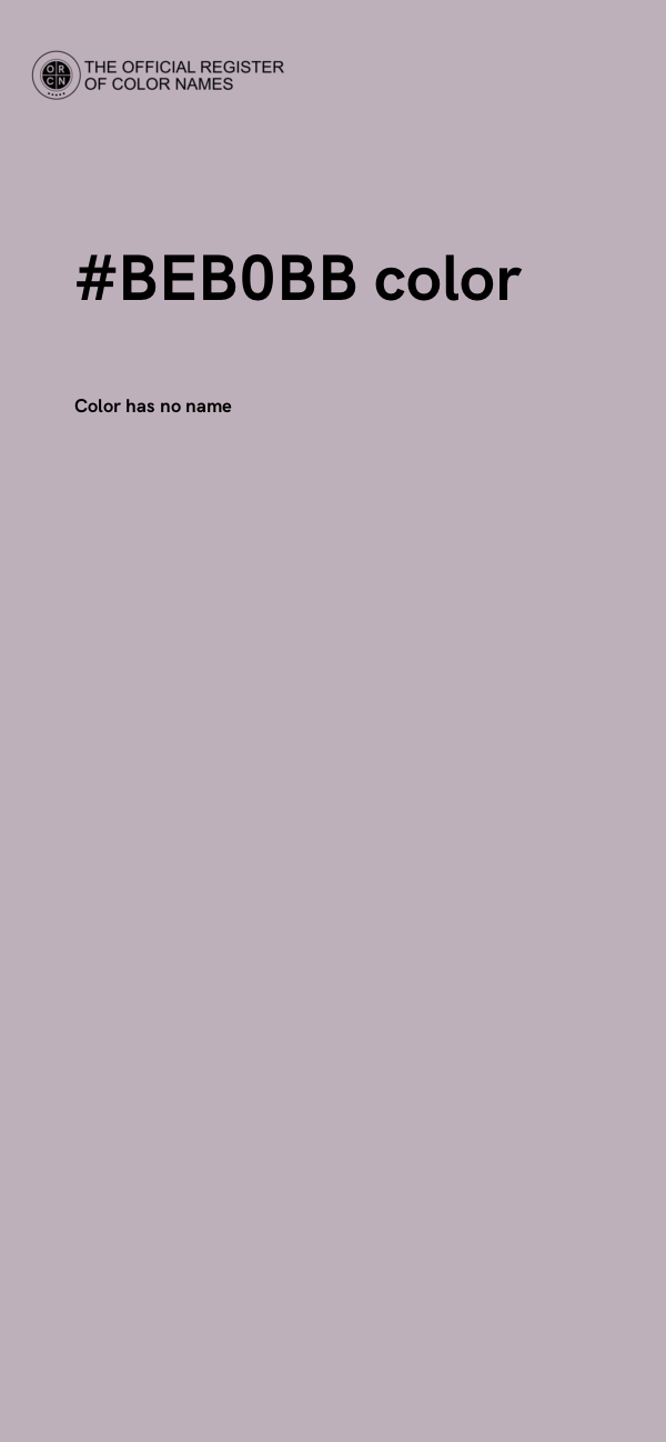 #BEB0BB color image