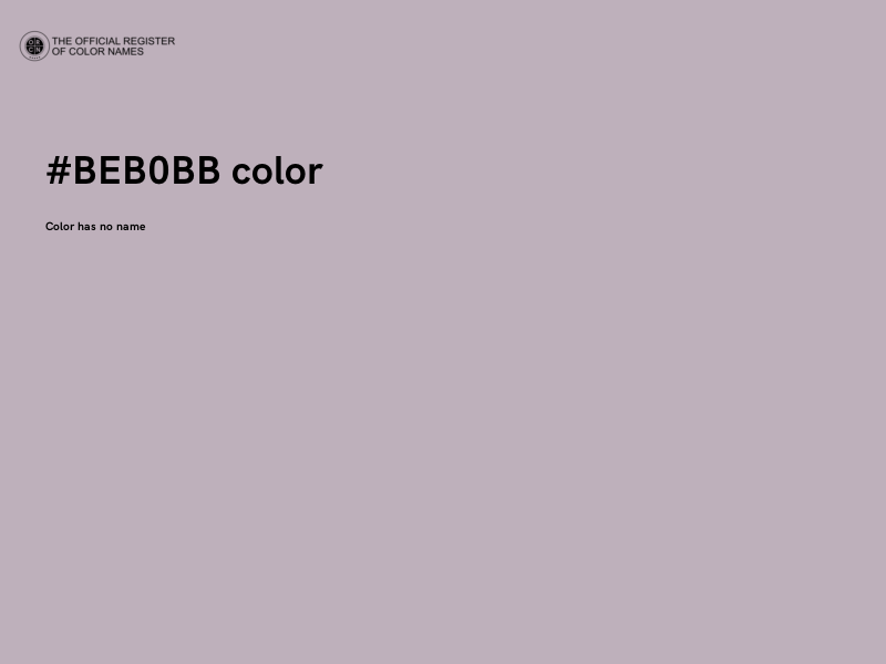 #BEB0BB color image