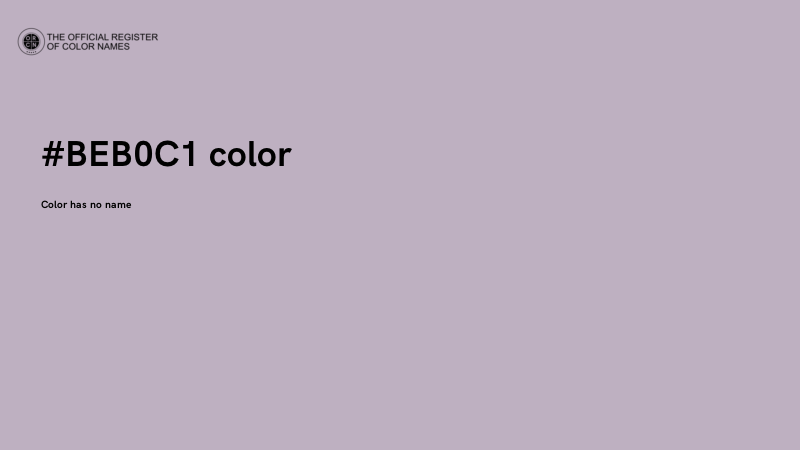 #BEB0C1 color image