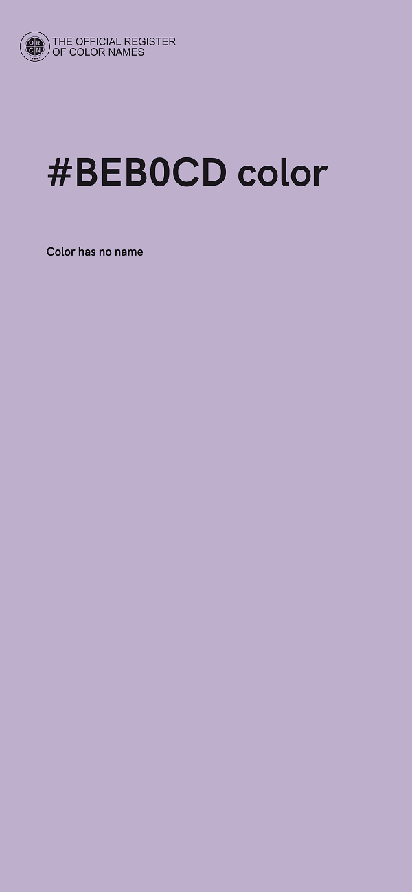 #BEB0CD color image