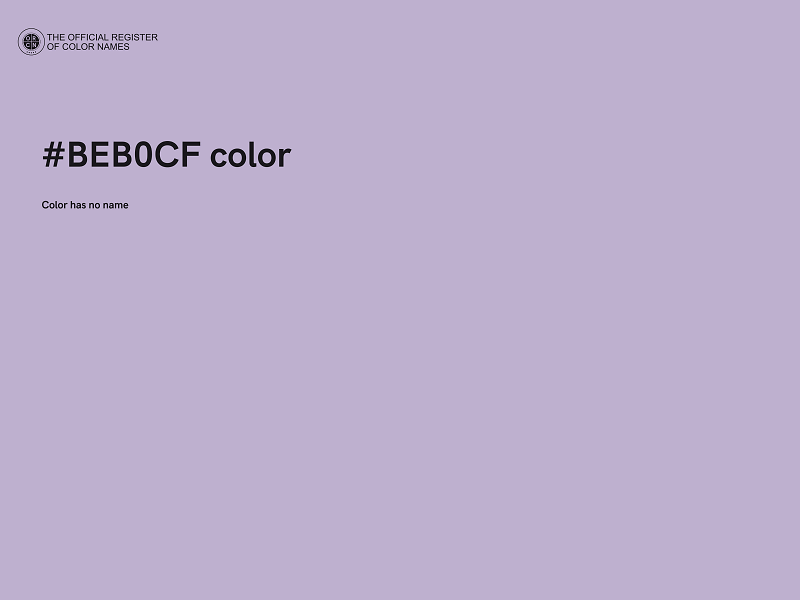 #BEB0CF color image