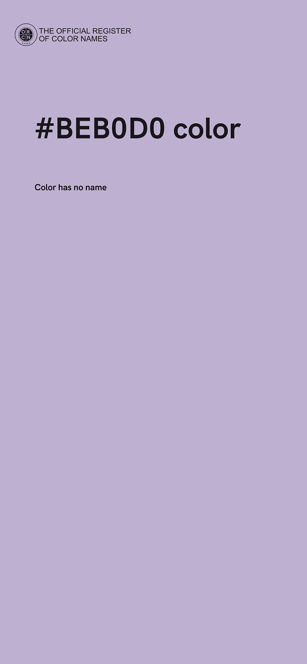 #BEB0D0 color image