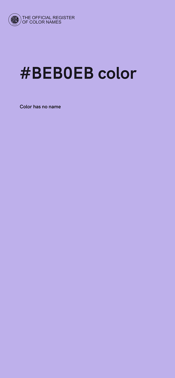 #BEB0EB color image