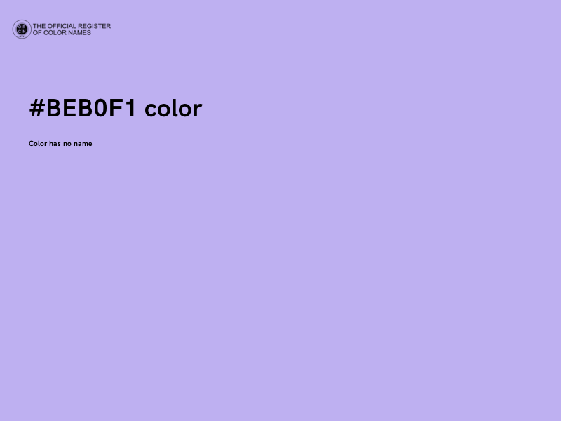 #BEB0F1 color image