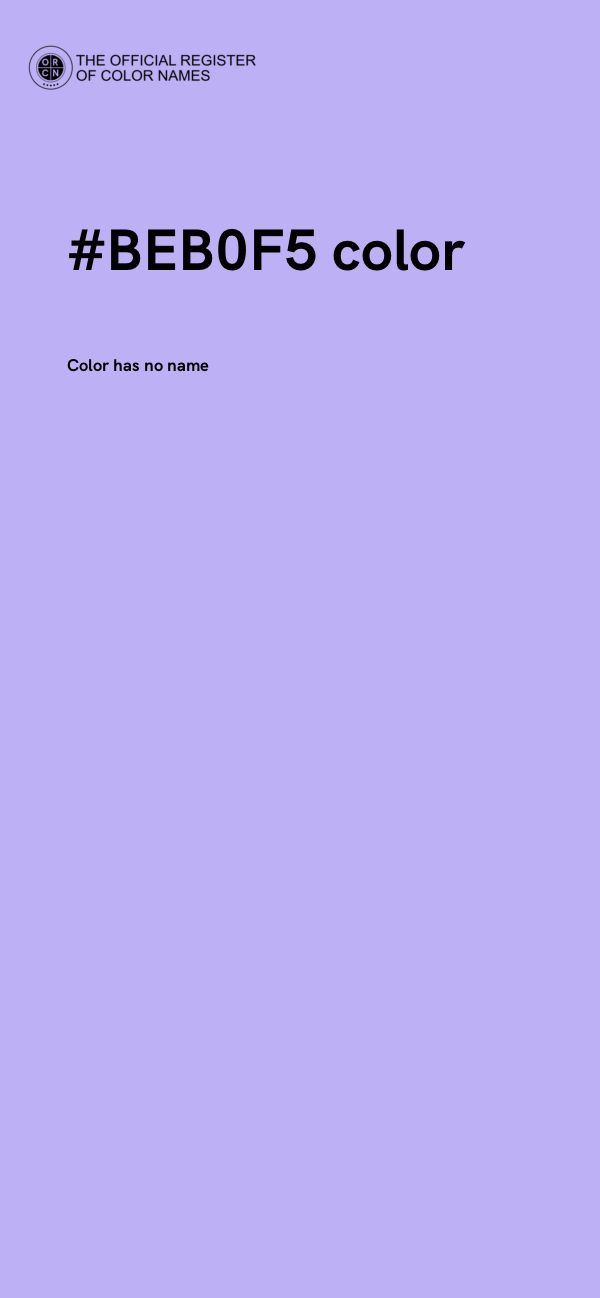 #BEB0F5 color image