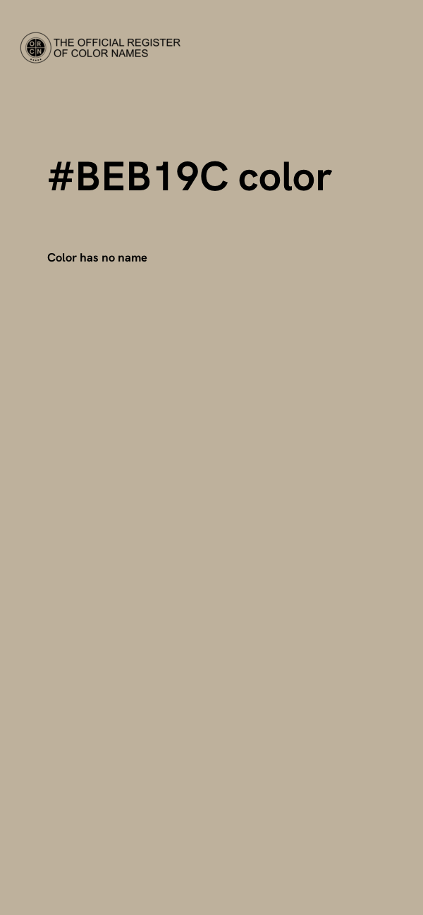 #BEB19C color image