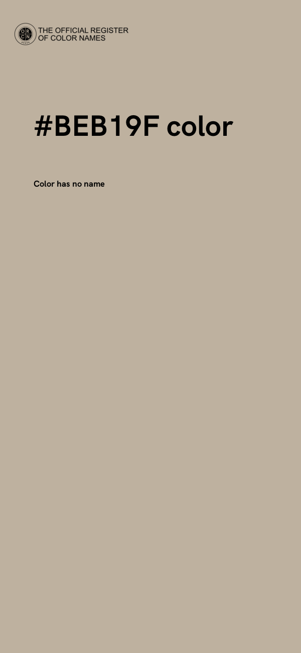 #BEB19F color image
