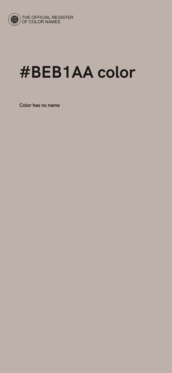 #BEB1AA color image