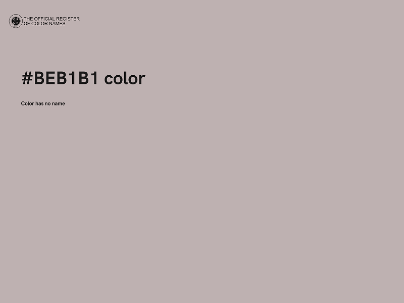 #BEB1B1 color image