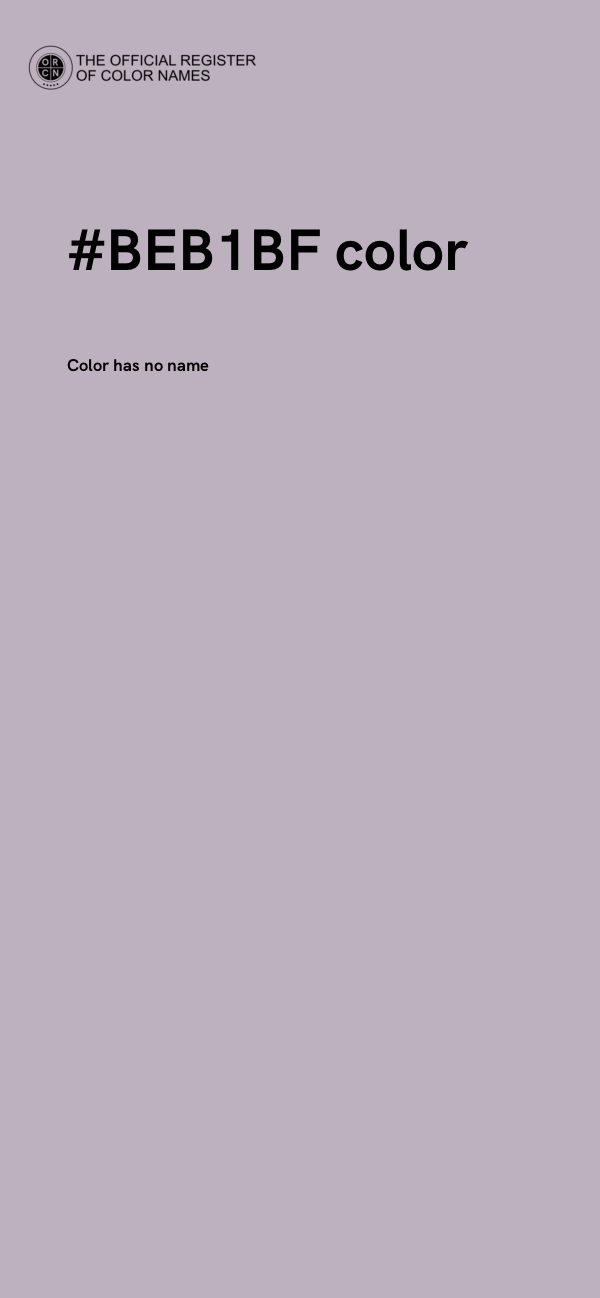 #BEB1BF color image