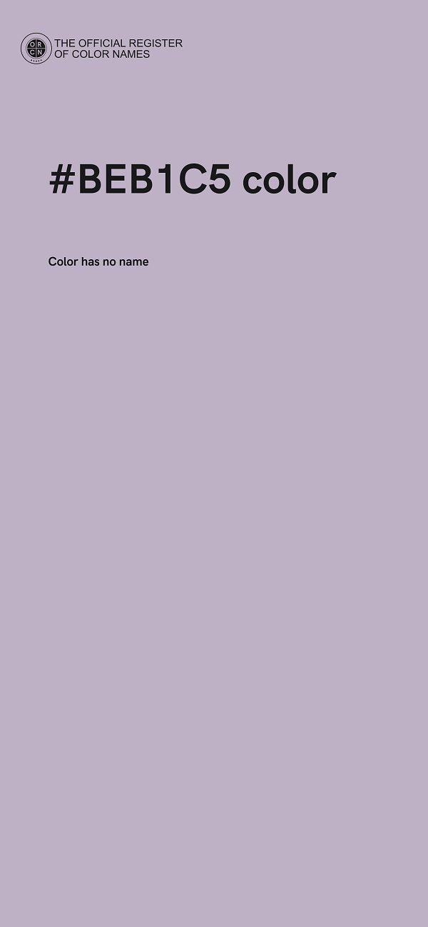 #BEB1C5 color image