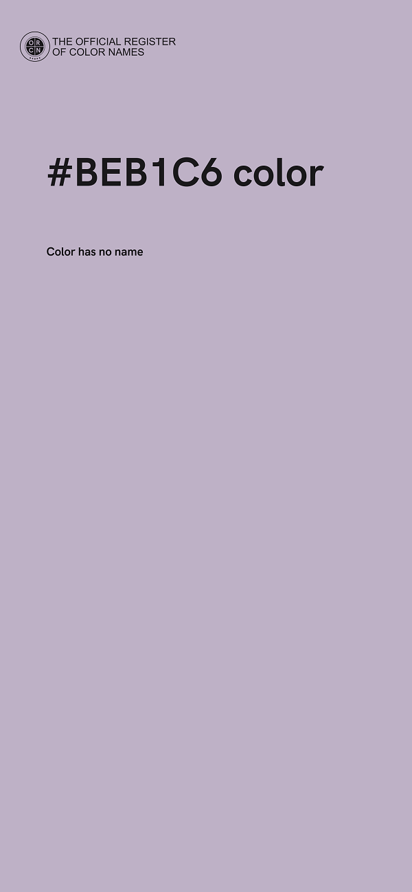 #BEB1C6 color image