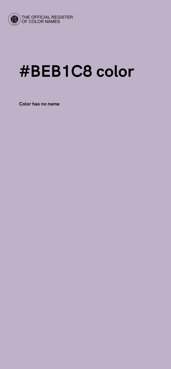 #BEB1C8 color image