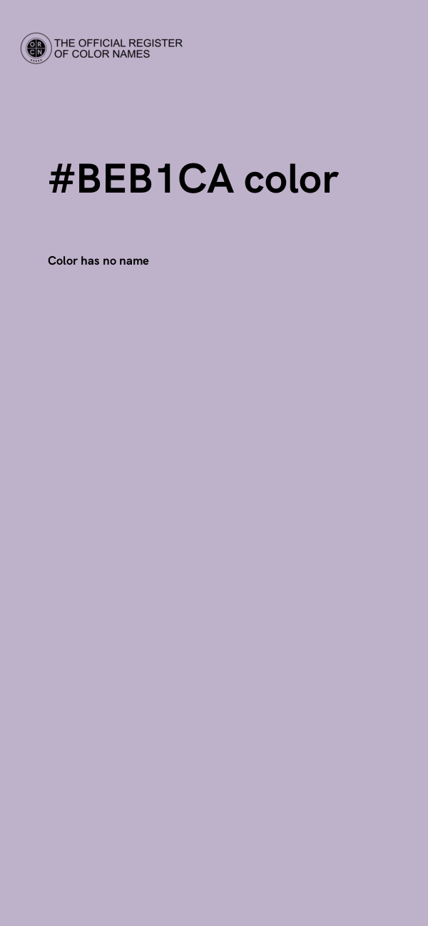 #BEB1CA color image