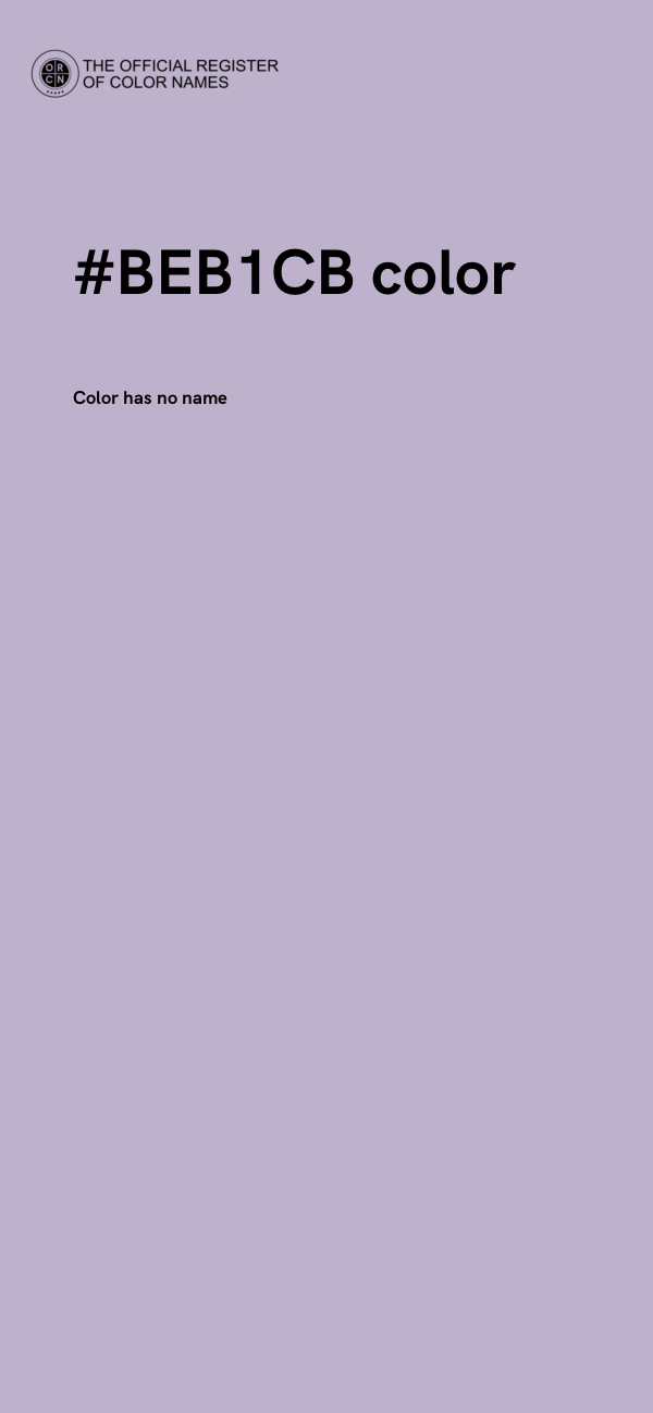 #BEB1CB color image