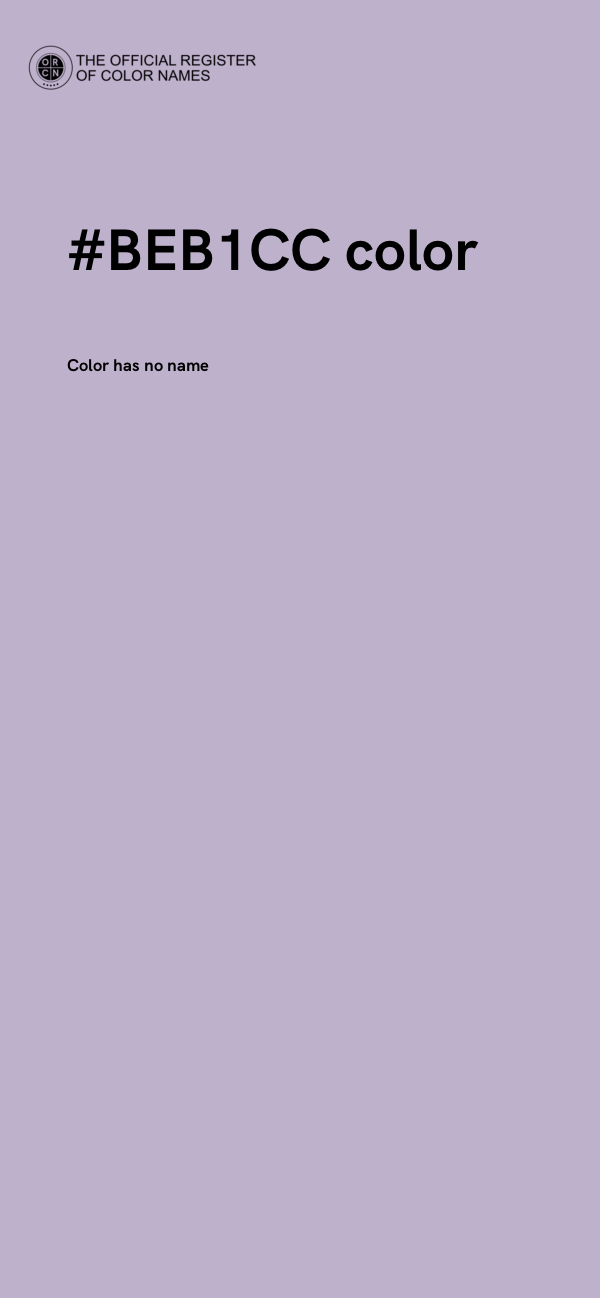 #BEB1CC color image