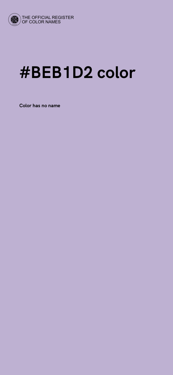 #BEB1D2 color image