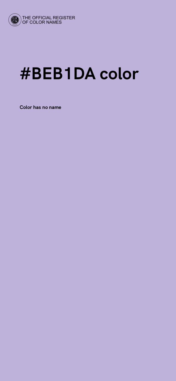 #BEB1DA color image