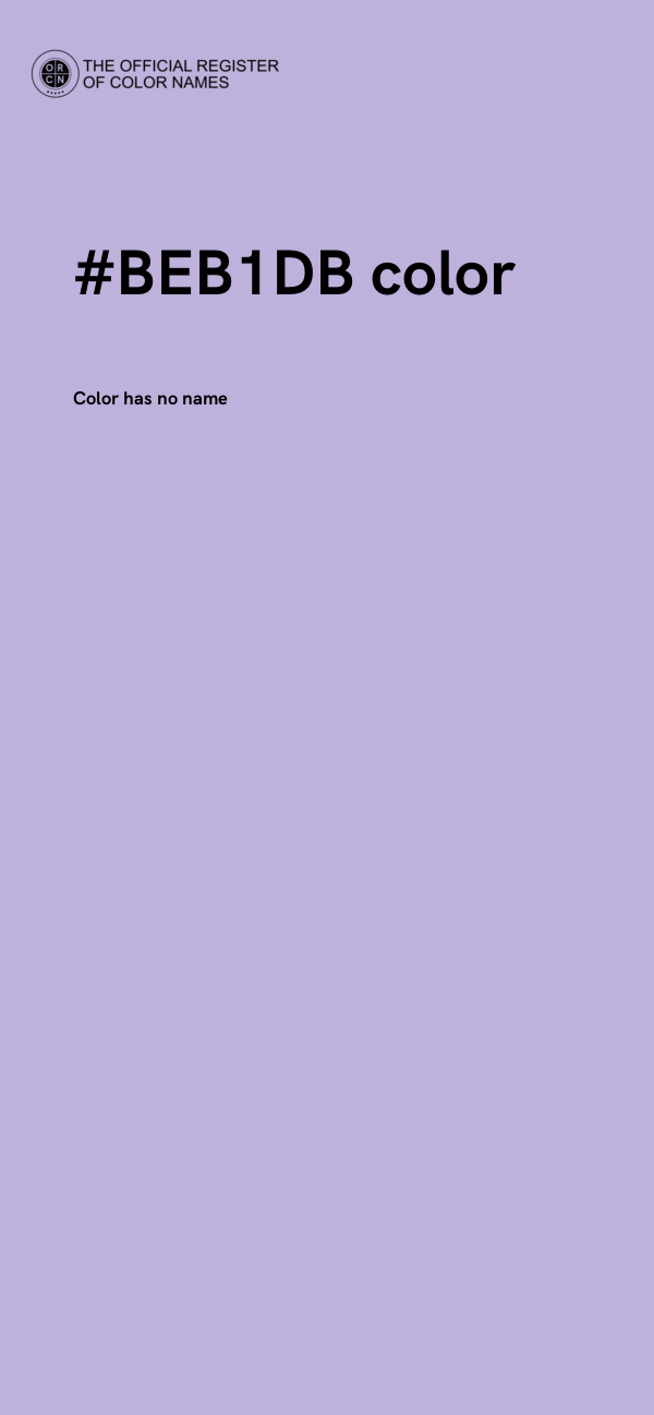 #BEB1DB color image