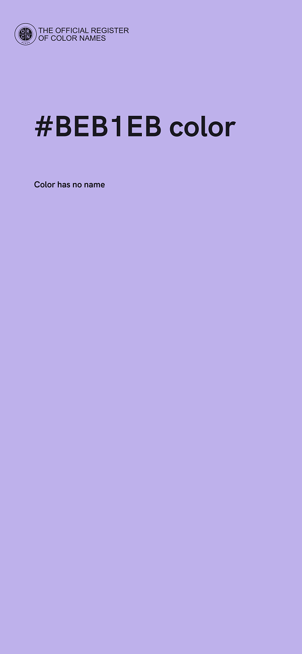 #BEB1EB color image