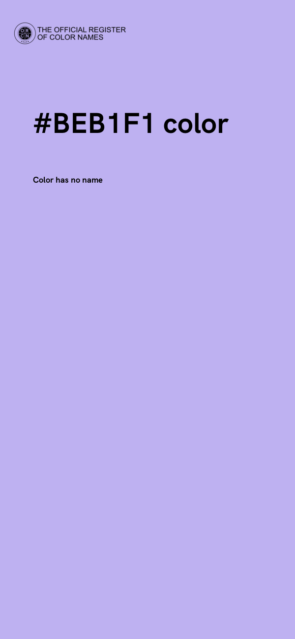 #BEB1F1 color image