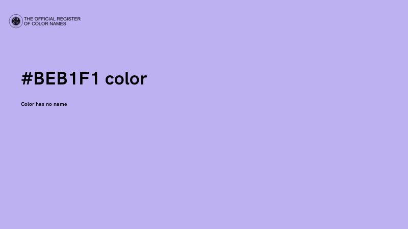 #BEB1F1 color image