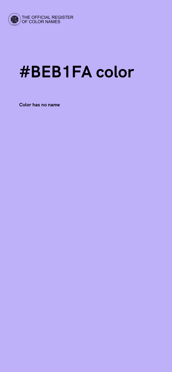 #BEB1FA color image