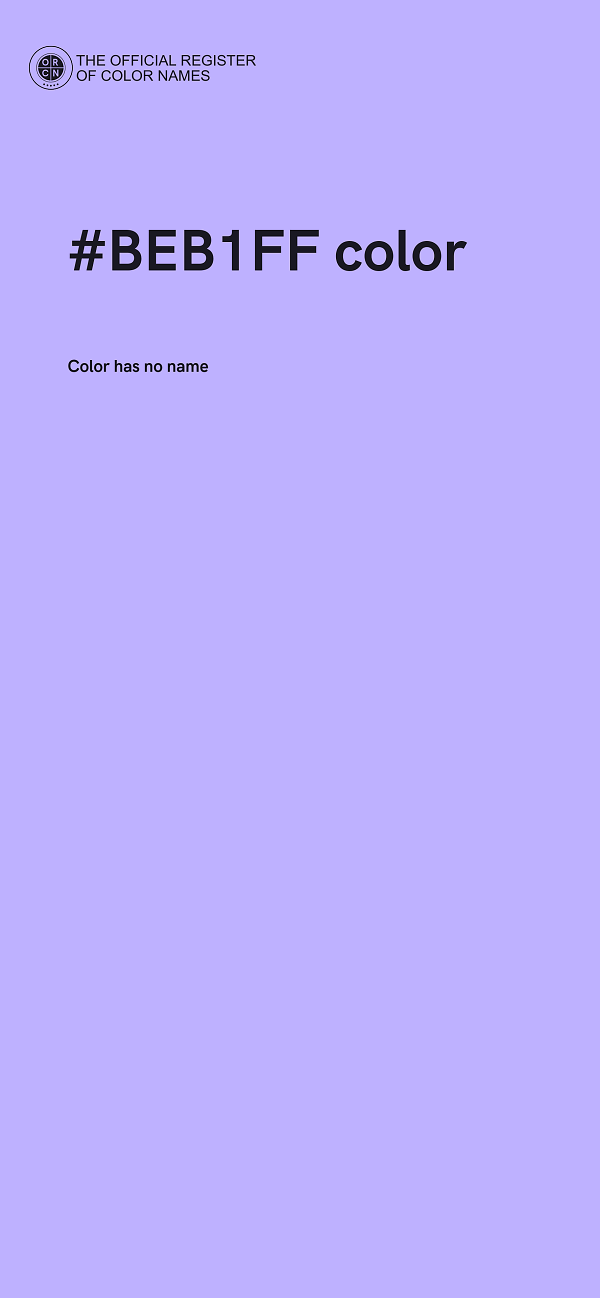 #BEB1FF color image