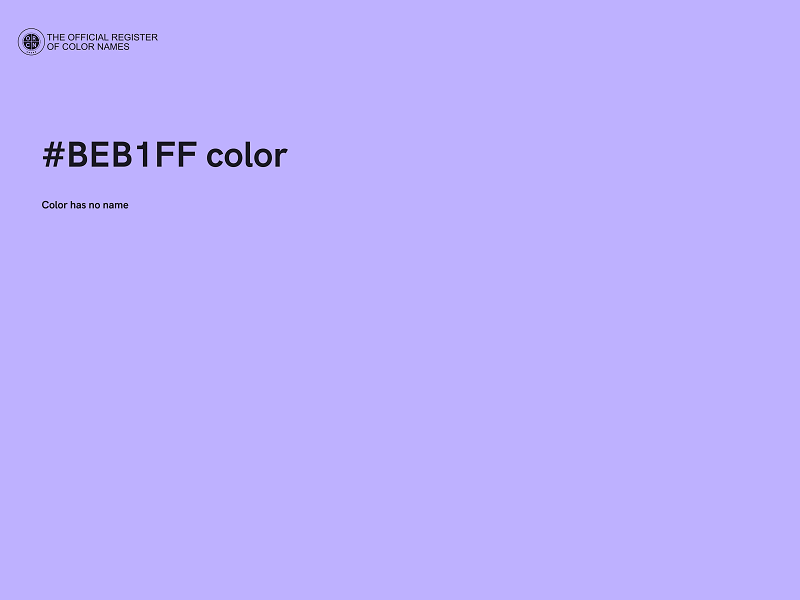 #BEB1FF color image