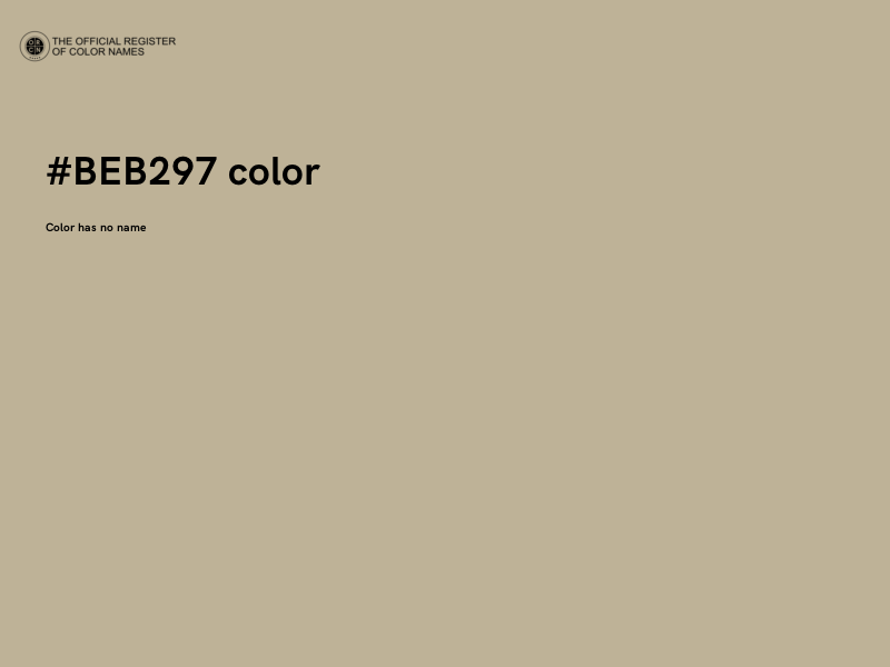 #BEB297 color image