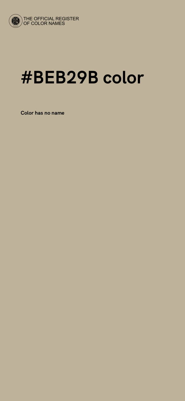 #BEB29B color image