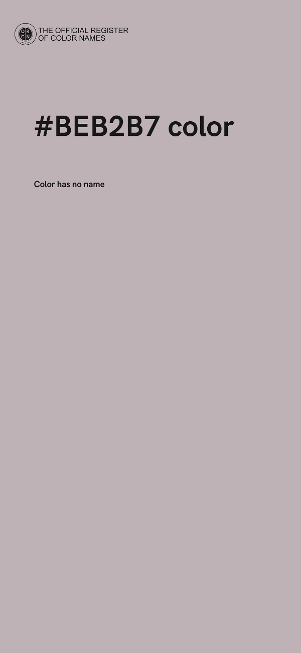 #BEB2B7 color image