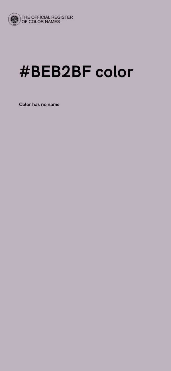 #BEB2BF color image