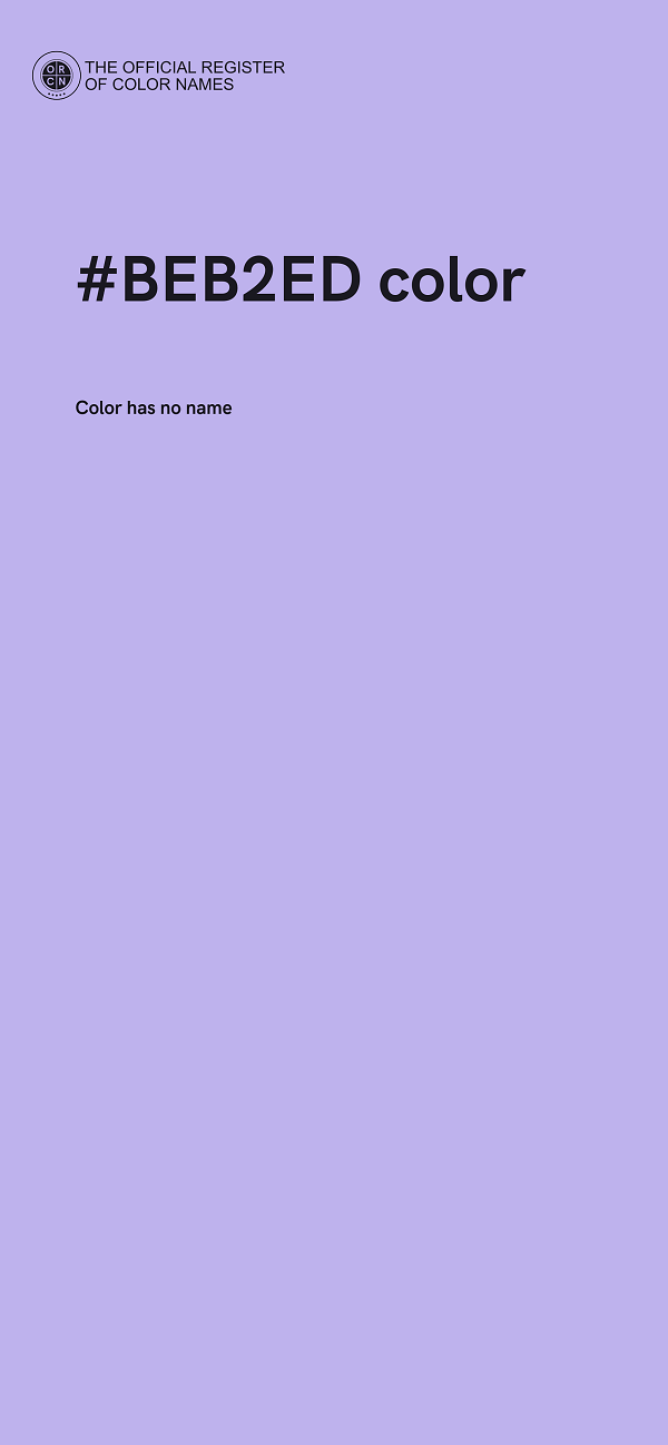 #BEB2ED color image