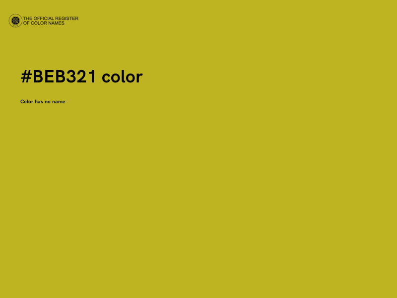 #BEB321 color image