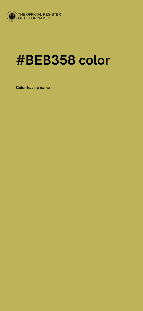 #BEB358 color image