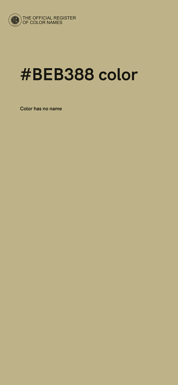 #BEB388 color image