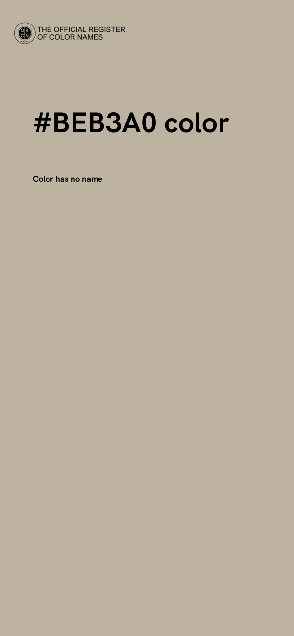 #BEB3A0 color image